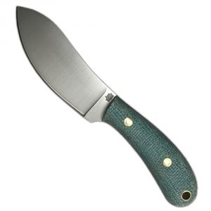 LT Wright Handcrafted Knives Camp MUK Flat Blue Shadetree Fixed Blade Knife